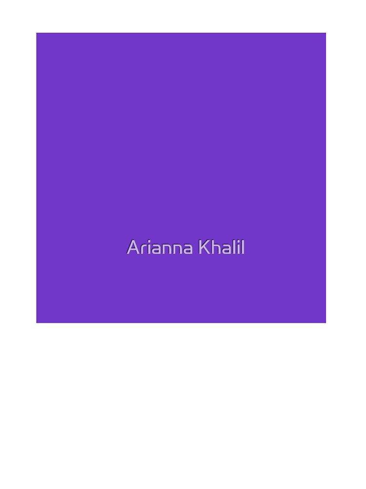 Solid Bright Purple by Arianna Khalil