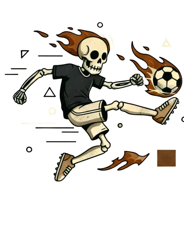 FOOTBALL | Minimalist Skeleton Streetwear Art by DEADLINE.