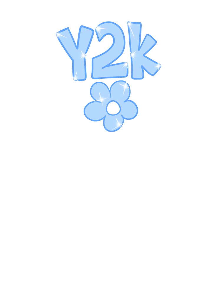 Blue Y2K Letters by gross-girl99