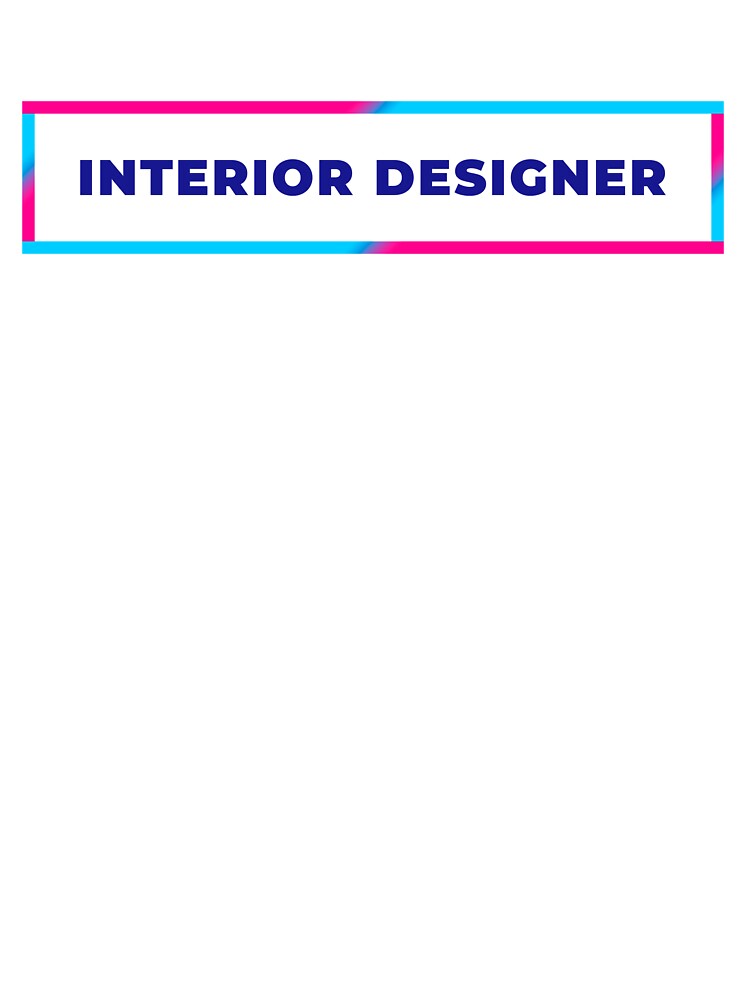 Interior Designer retro colorful frame by SVPOD