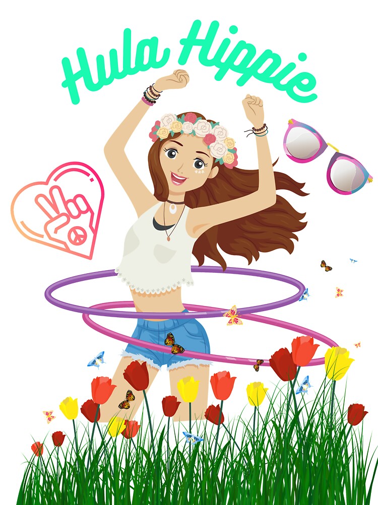 Hula hippie fun exercise dancing fitness by Shirtflyer