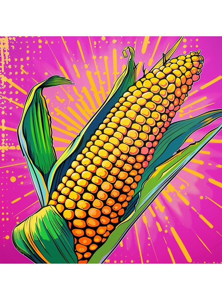 Corn Cob Pop Art 1 by AstroRisq