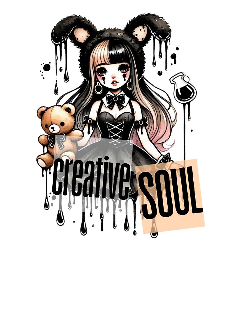 Cute Goth Bunny Girl Creative Soul Graphic by ToxxicApple