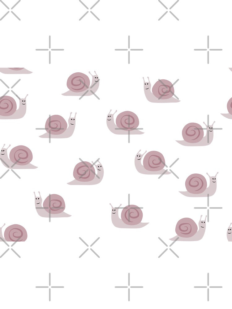 cute snails - mauve by littlearrow