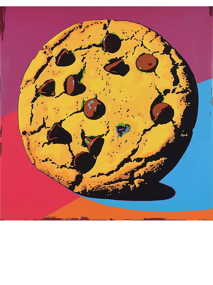 Chocolate Chip Cookie Pop Art 8 by AstroRisq