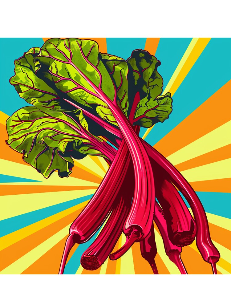 Rhubarb Pop Art 1 by AstroRisq