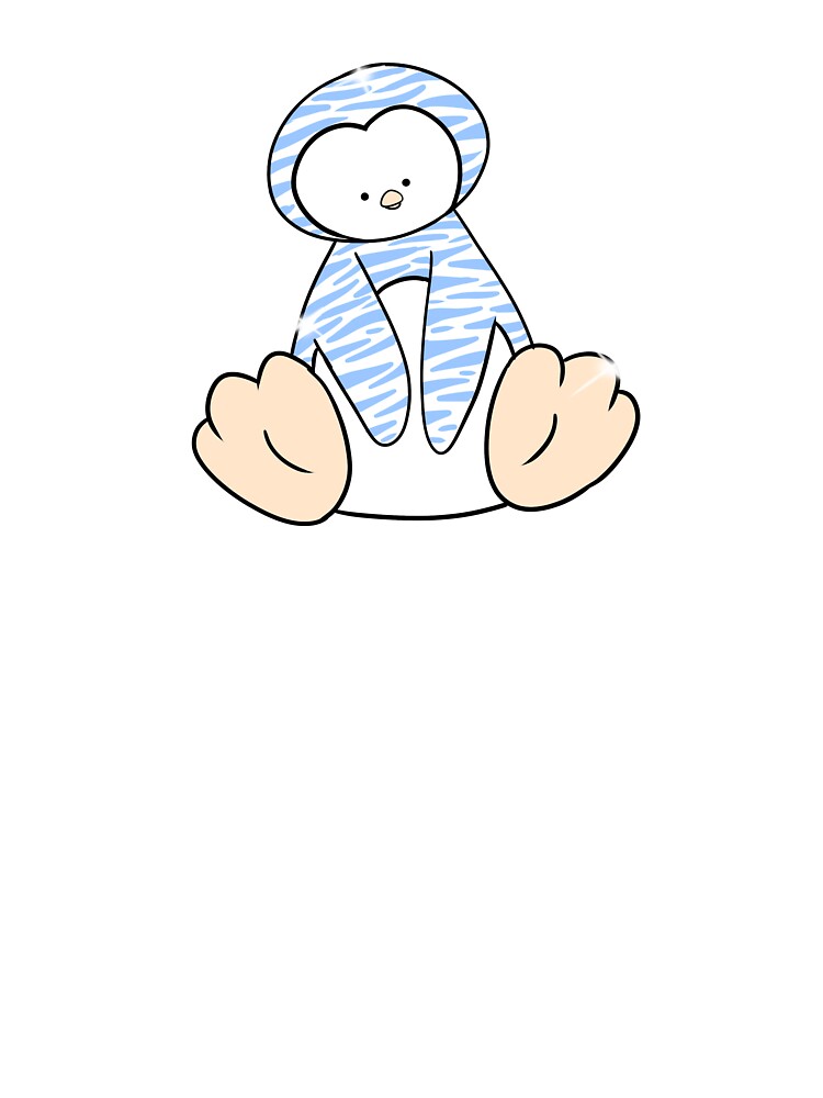Animal Print Penguin (Blue zebra) by gross-girl99