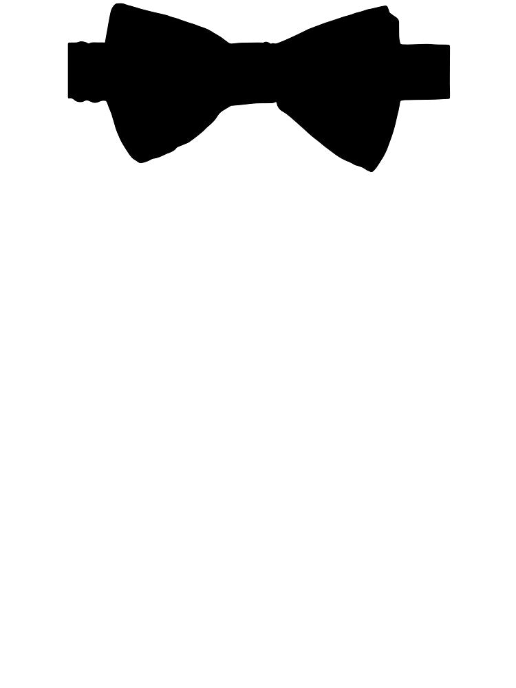 Black bow tie by NicMacTees
