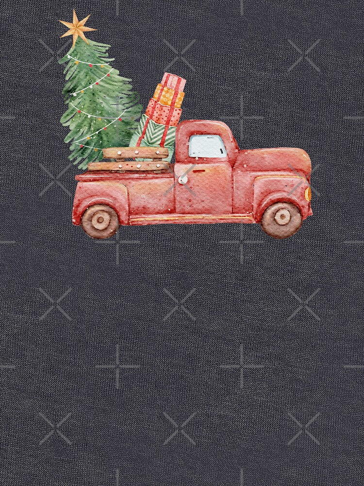 Red Truck.  Christmas.  Christmas Tree.  Holiday by RoyalTacoBelle