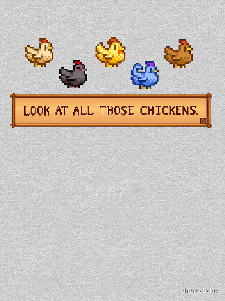 Look At All Those Chickens - Stardew Valley by chromaticlux