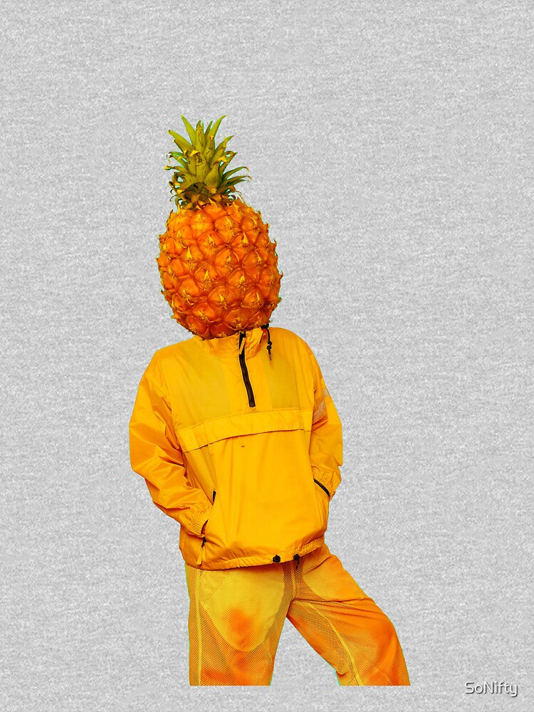 Pop Art Retro Pineapple Shell Suit Man by SoNifty