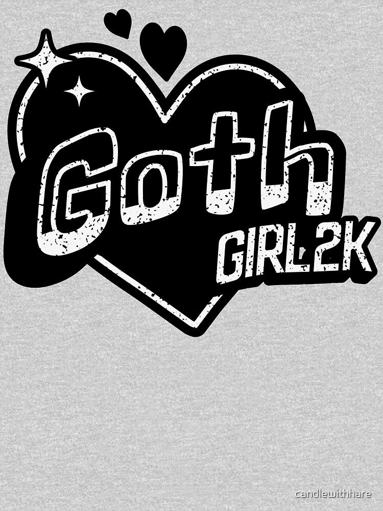 Goth Girl2K Y2K Street Art Design by candlewithhare