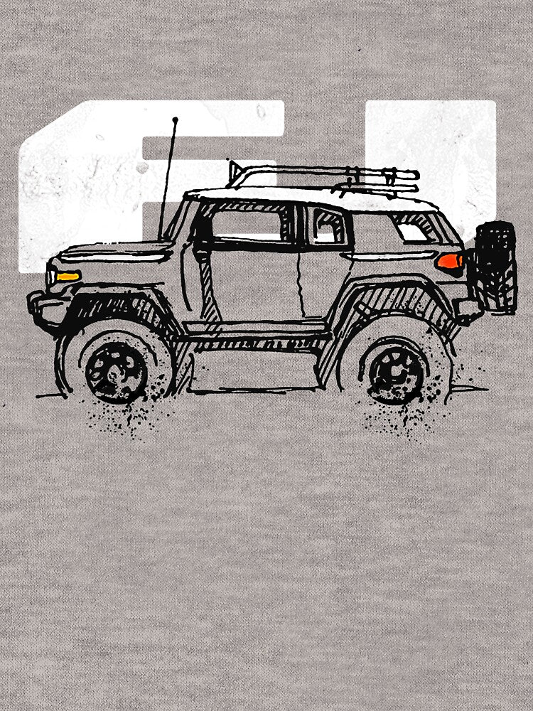 FJ Cruiser - Sketch artist Profile, best gift for FJ's Dad, Mom birthday gift, off road T-Shirt T-Shirt by landanvcl147