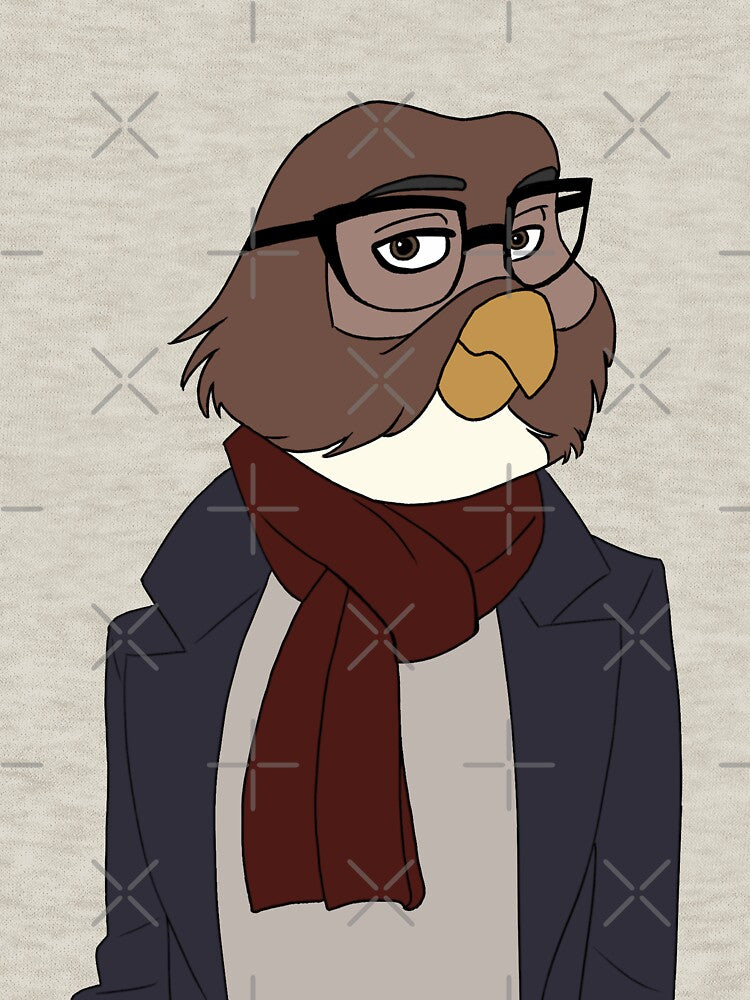 Stylish Owl Gentleman by pheebstheartist