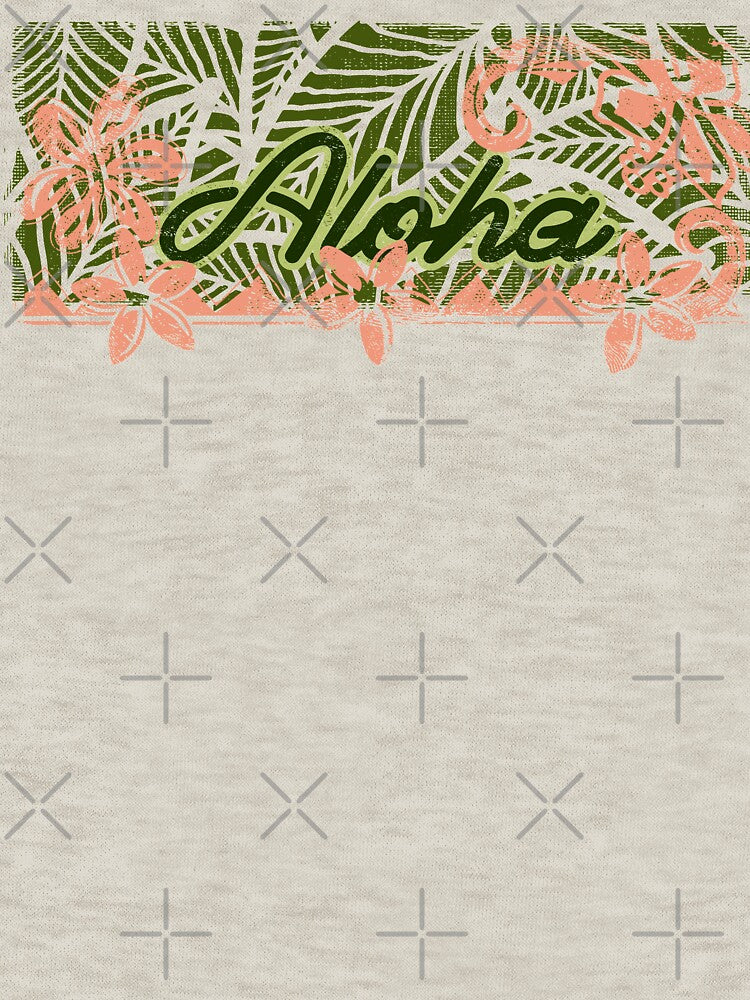 Vintage Distressed Ink Aloha Banner by sunnthreads