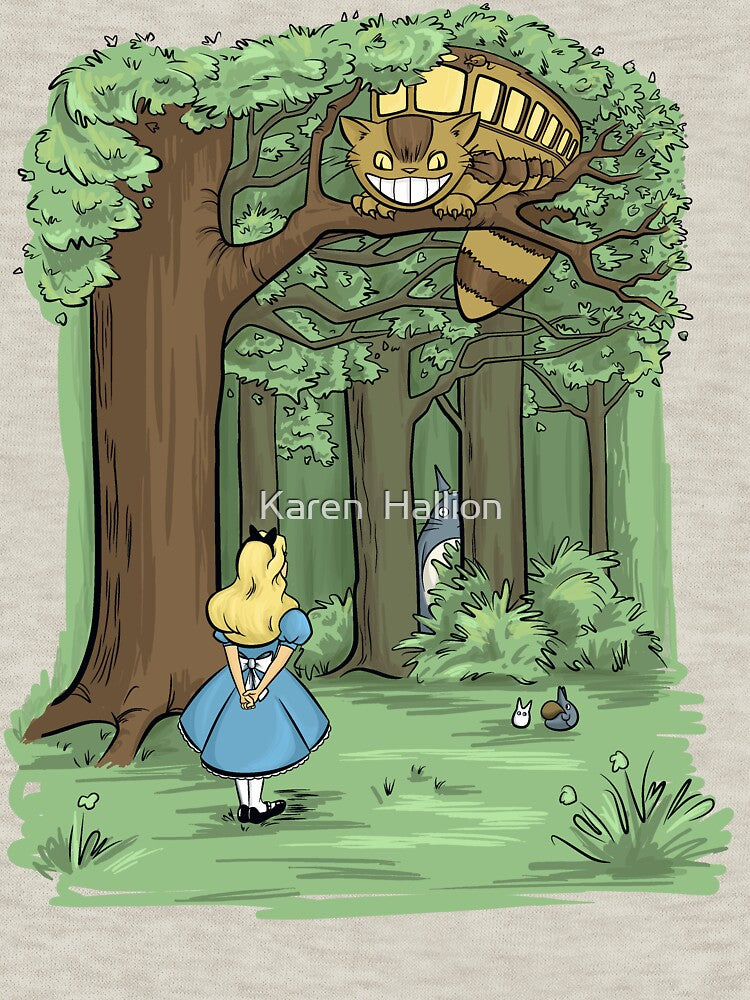My Neighbor in Wonderland by Karen Hallion Illustration