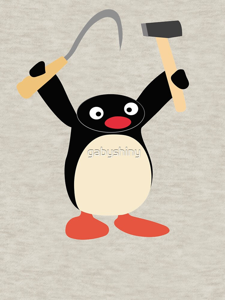 Communist Pingu Hammer and Sickle meme by gabyshiny