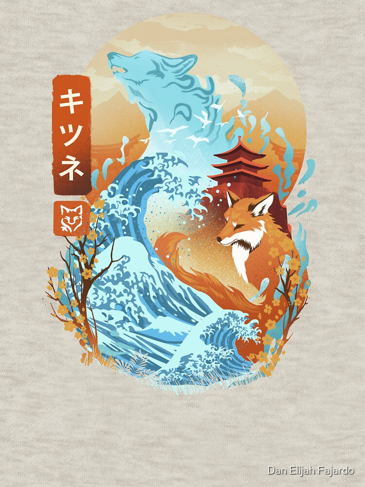Great Wave Fox by Dan Elijah Fajardo