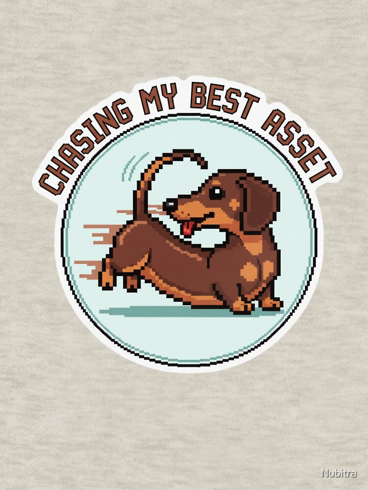 Dachshund Dogdog Pixel Sticker by Nubitra