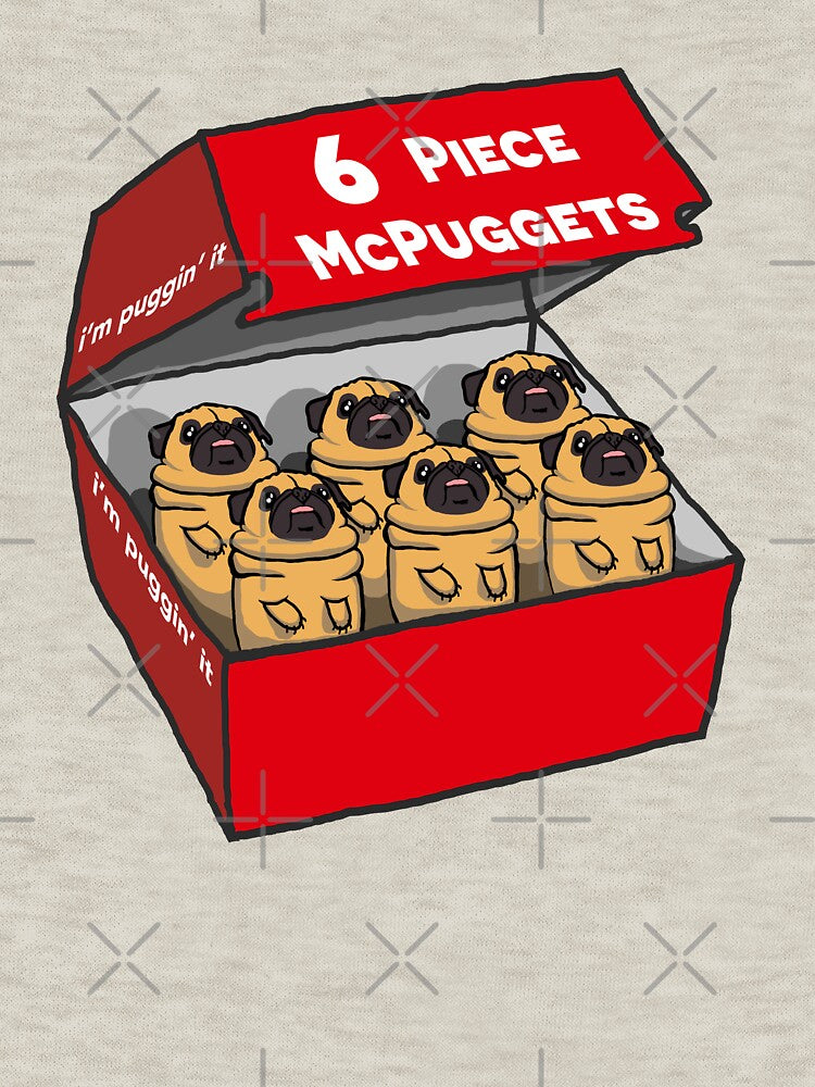 6 Piece McPuggets: "i'm puggin' it" by pugventurephoto