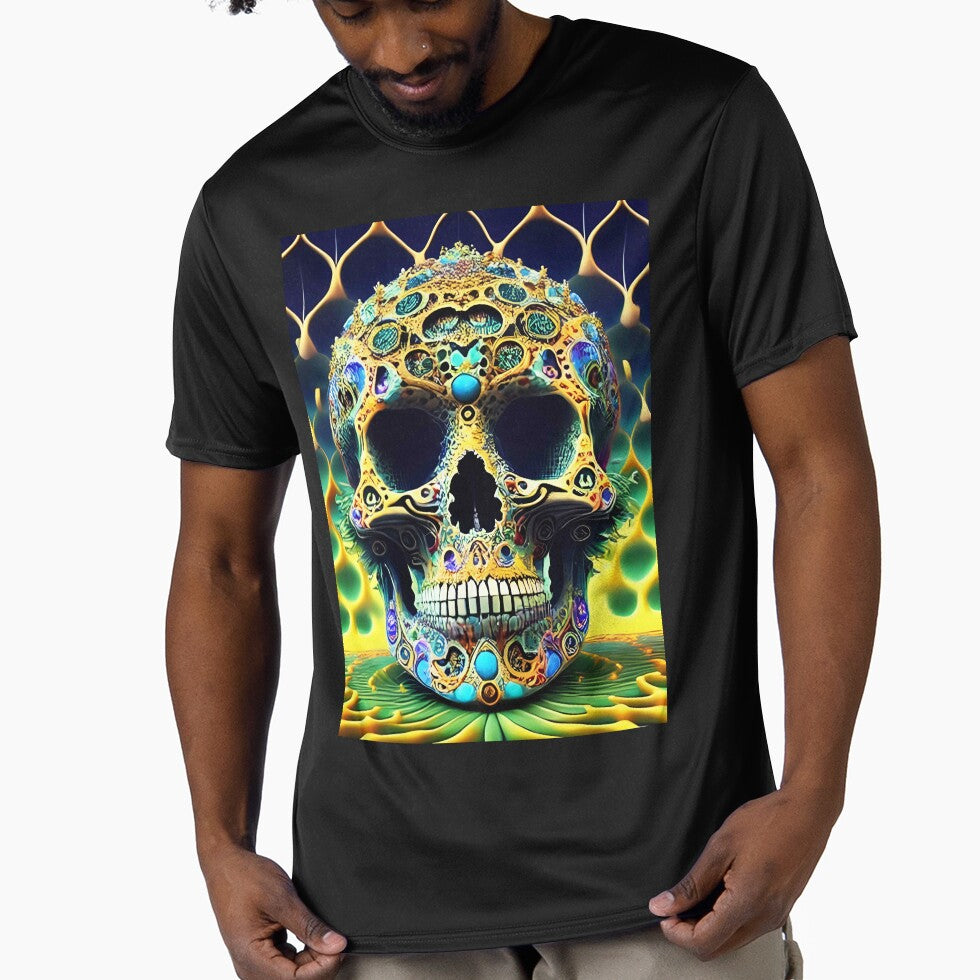 Skull Tie Dye Psychedelic Trippy Festival Hippie 3D Biker by Anticulture
