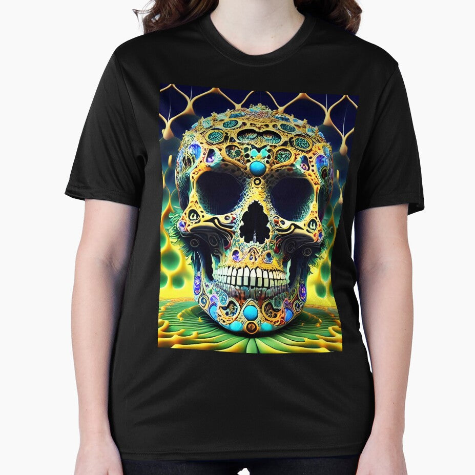 Skull Tie Dye Psychedelic Trippy Festival Hippie 3D Biker by Anticulture