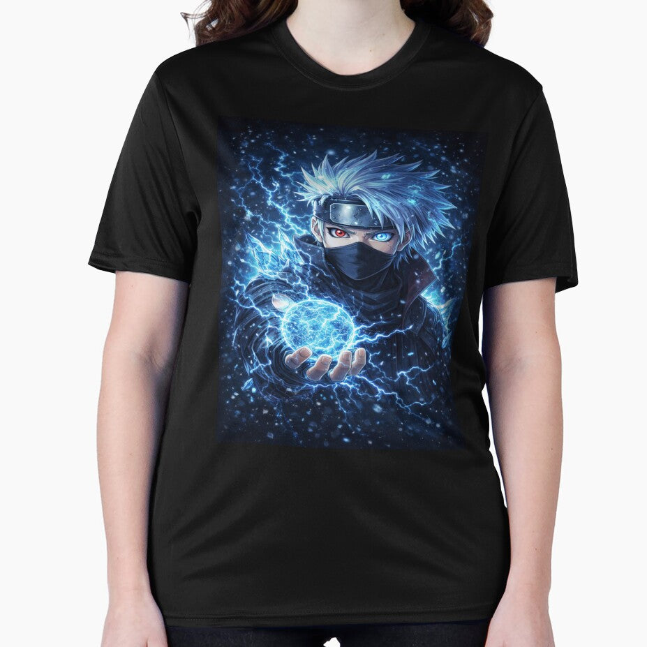 Ice Lightning Ninja Anime Sticker ❄️⚡ | Frost Power Warrior Hoodie Design | Cool Blue Anime Aesthetic by SSVSTICKERS