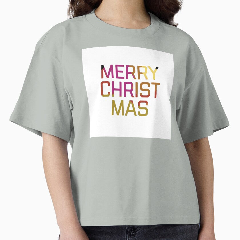 Merry Christmas Multicolored Text by 4thoughtDesigns