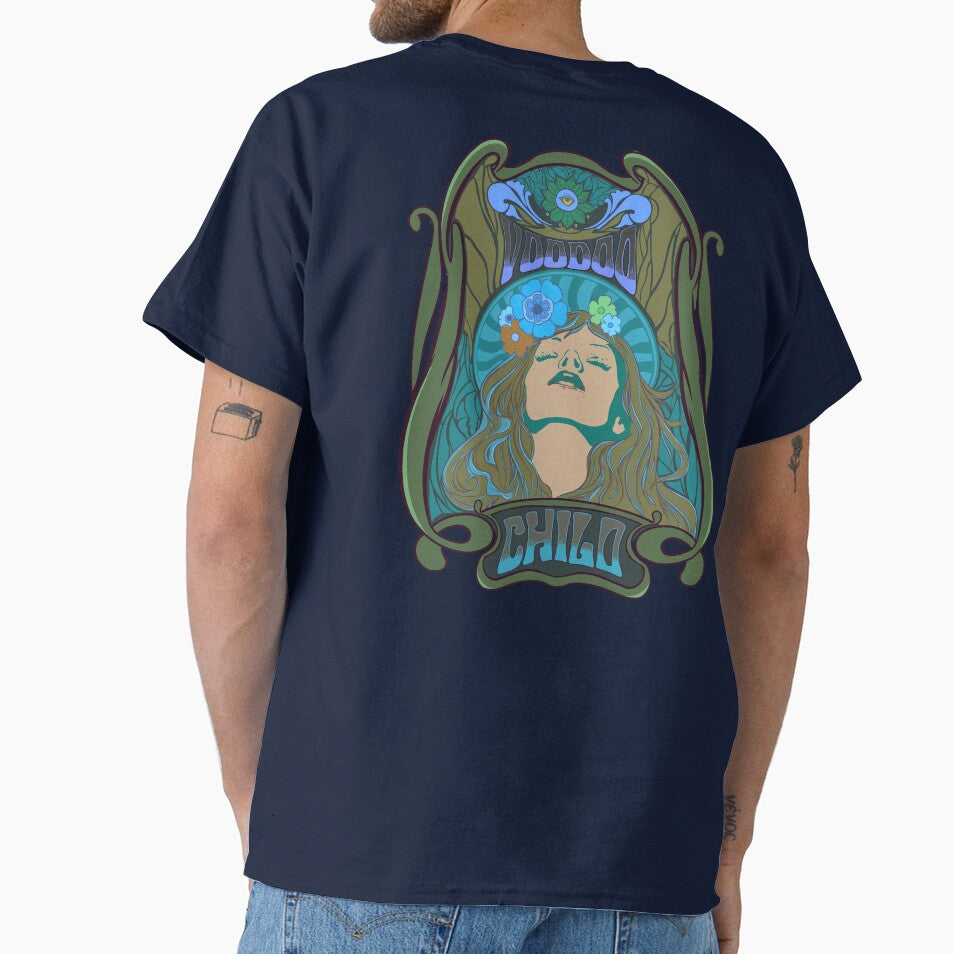 Copie de Pyschedelic vintage 60s hippie design - Voodoo child - Blue version by Yoginath