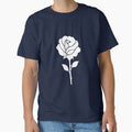 Black & White Rose with Static Lines by Meta Mirage