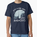 Just A Girl Who Loves Manatees - Cute Manatee by Bangtees