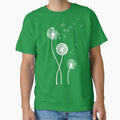 Dandelion Seeds Blowing In The Wind T Shirt by bitsnbobs