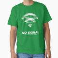NO SIGNAL – Disconnected By Choice | Minimalist Streetwear Glitch Aesthetic T-Shirt by Maximilianos