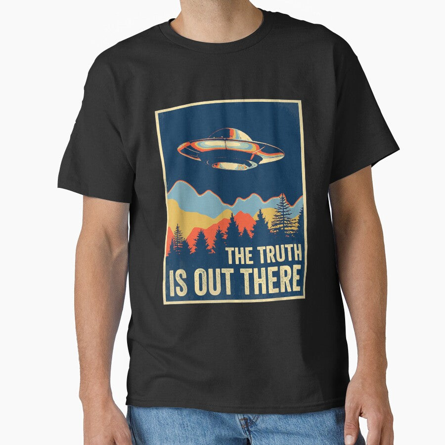 The Truth Is Out There Retro Vintage UFO by Qudkin