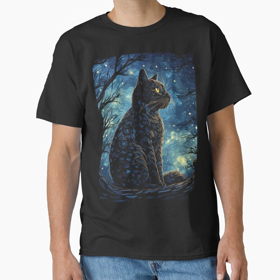 Cat an the Moon by Adam Arts