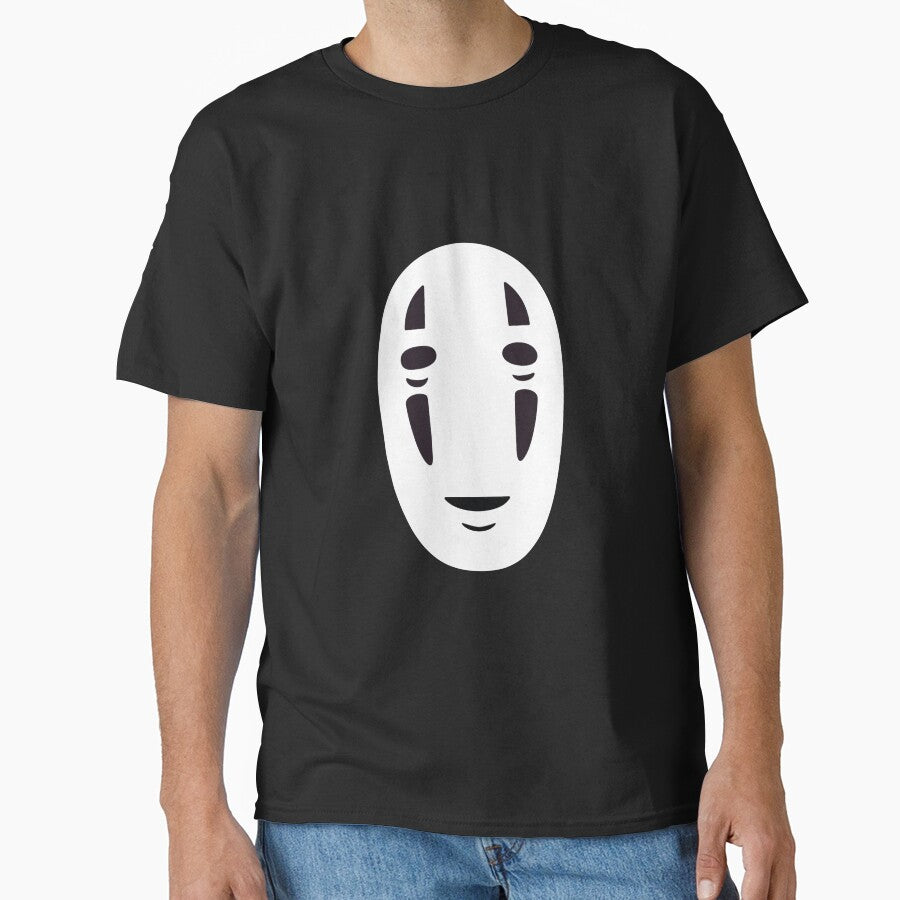 No Face of Spirited Away with Japanese Kanji Studio Ghibli Inspired Square 3 by globbs
