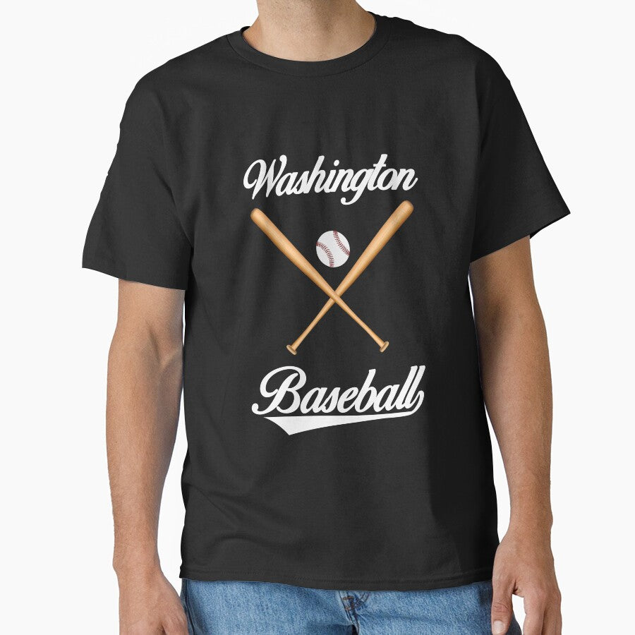 Washington Baseball T-Shirt for Men and Women by AllStarMerch