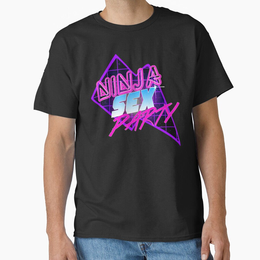 Sexy Ninja Parties (80s inspired design) by abandonmerch