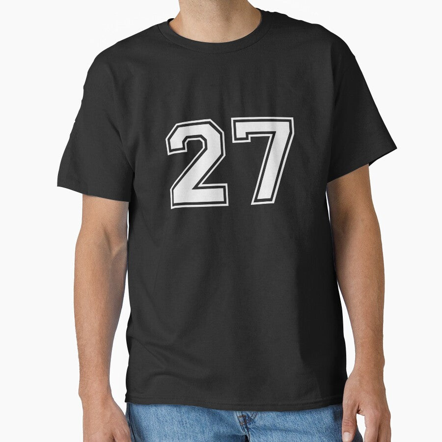 27 Sports Jersey Number Gift for Fan or Player #27 by Blazesavings