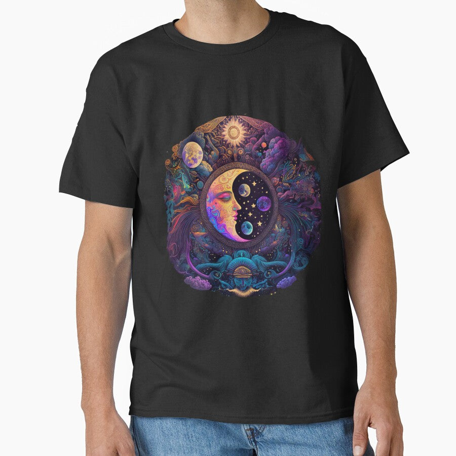 A cluster of different moons orbits around a strange universe by LLdreams