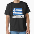 Greece Flag T-Shirt for Men and Women by AllStarMerch