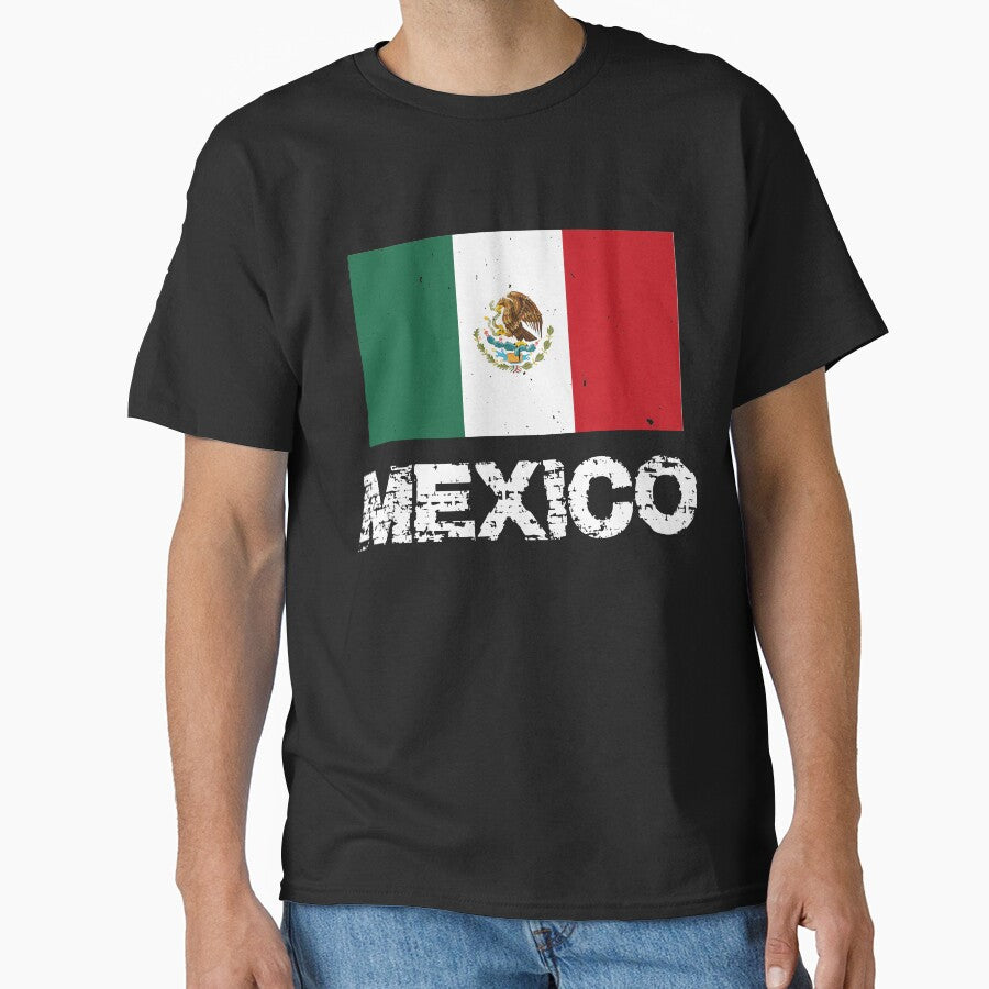Mexico Flag T-Shirt for Men and Women by AllStarMerch