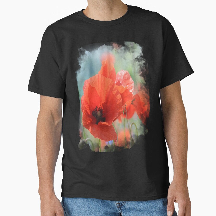 Colorful Poppy Floral Graphic by Paula Helit