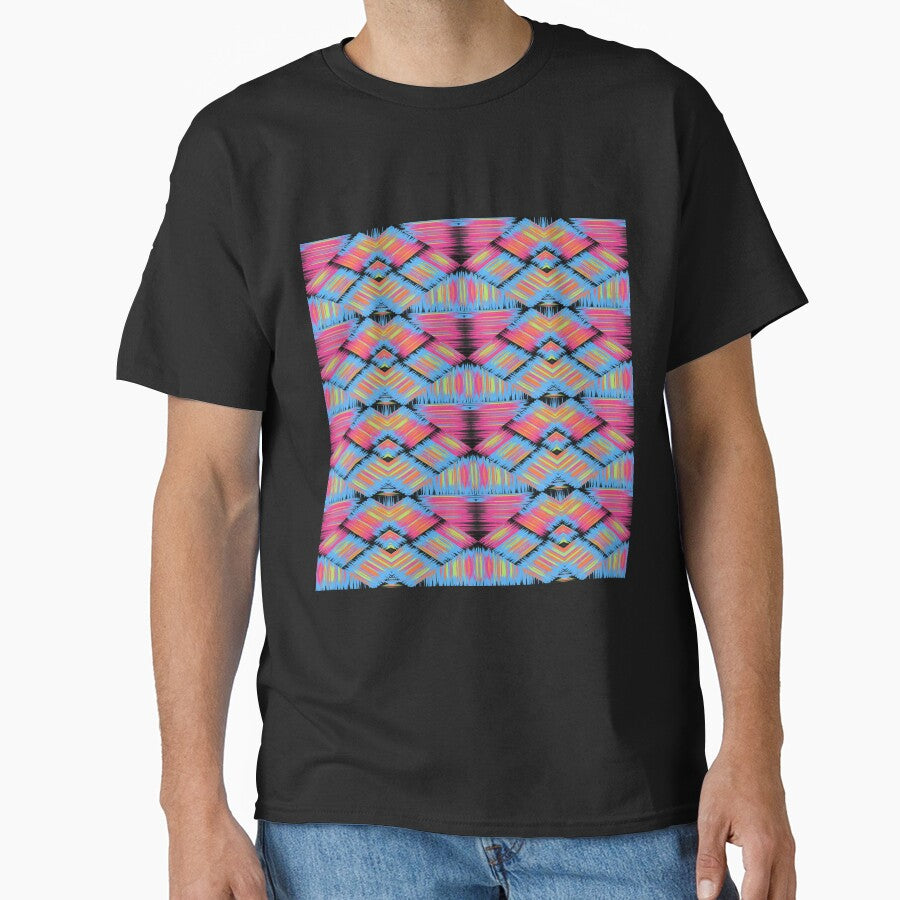 Colorful symmetrical striped patterns by RavenAMarie