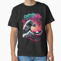 Retro Japanese Synthwave Great Wave T-Shirt Design by JOLI Design