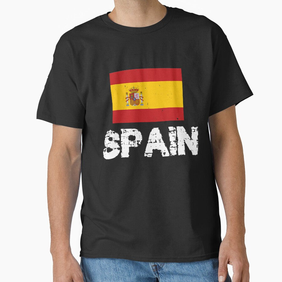 Spain Flag T-Shirt for Men and Women by AllStarMerch