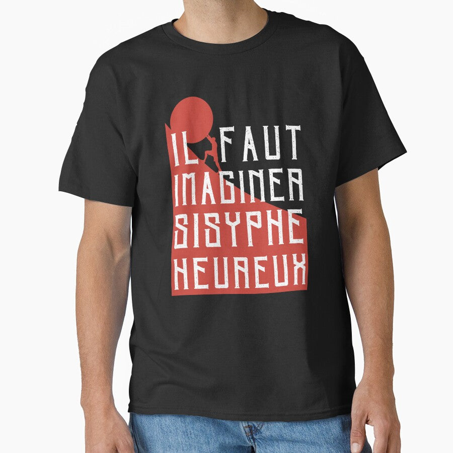 Albert Camus: il faut imaginer sisyphe heureux ( le mythe de sisyphe ) by artbleed
