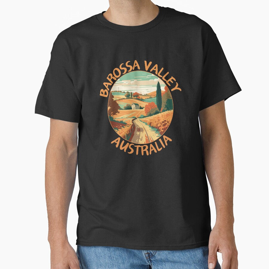 Barossa Valley in South Australia Retro Art Travel Emblem by MaateoDesign