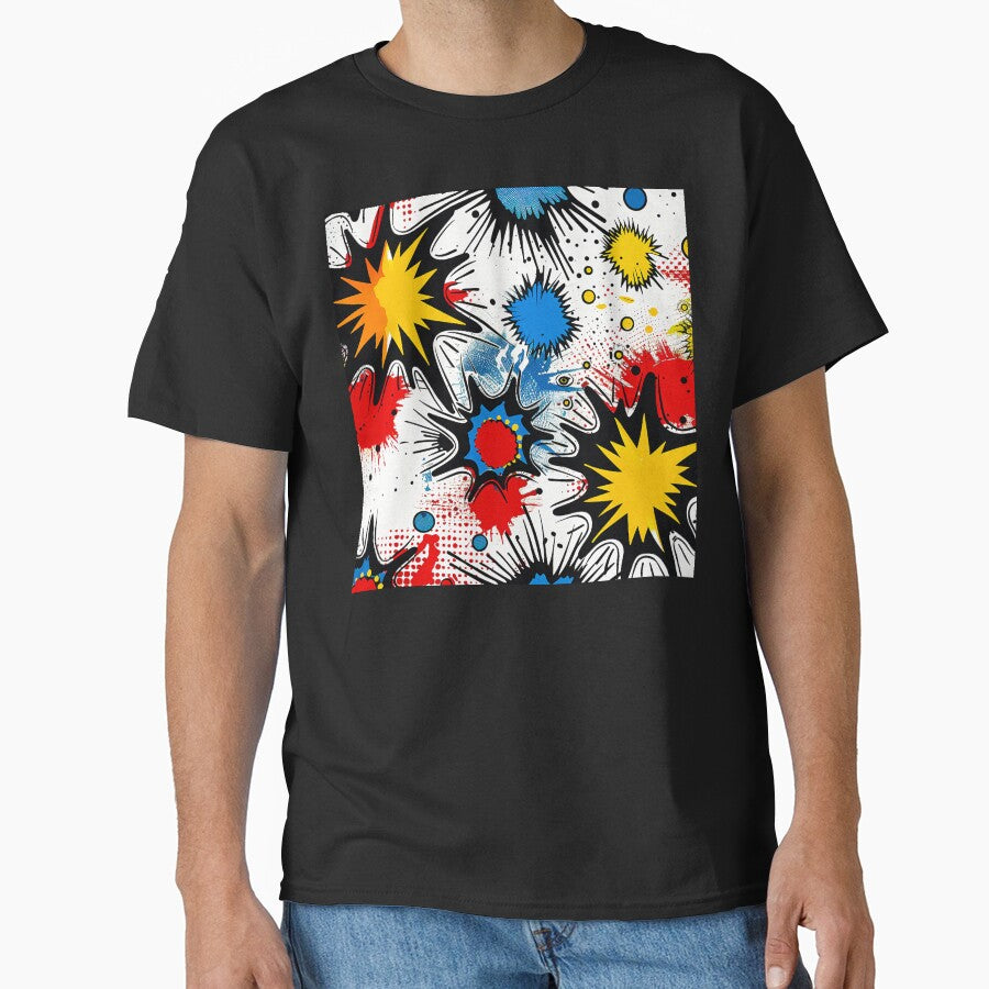 Pop Culture Comic Art Colorful Cartoon Abstract Designs by DEC02
