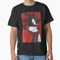Normal Black Shadow Hedgehog anime manga style Background Red by discreetgeeks